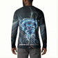 Shu Air Void Egyptian Button Sweatshirt with Storm God and Ankh Ancient Mythology