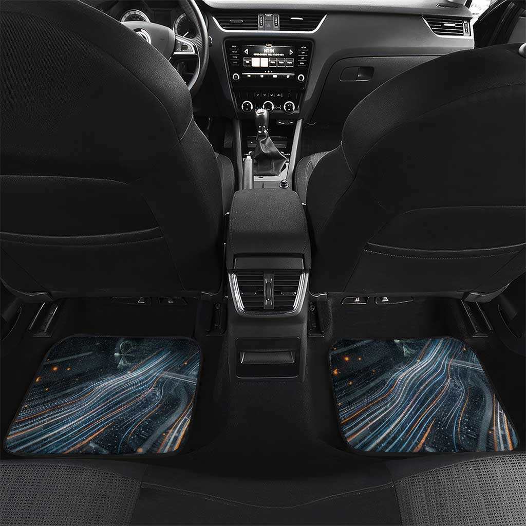 Shu Air Void Egyptian Car Mats with Storm God and Ankh Ancient Mythology