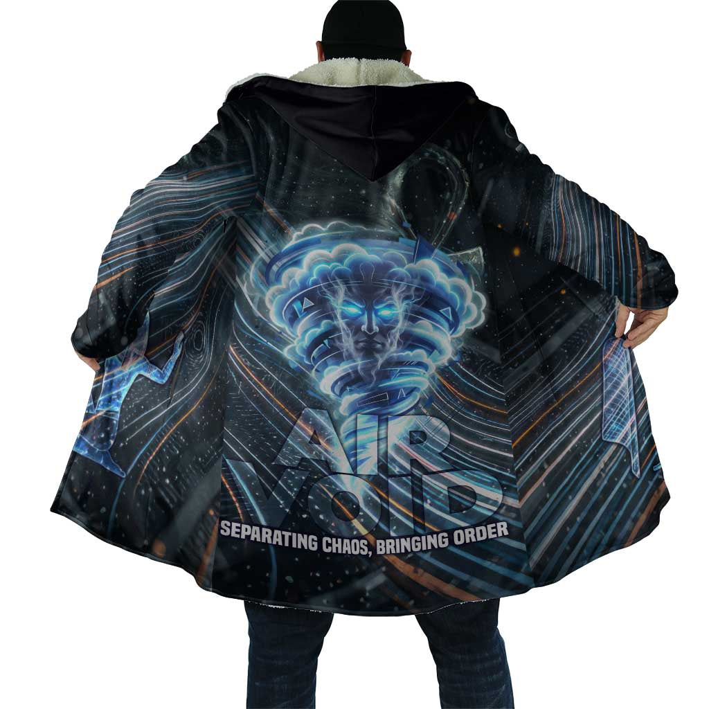 Shu Air Void Egyptian Cloak with Storm God and Ankh Ancient Mythology