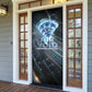Shu Air Void Egyptian Door Cover with Storm God and Ankh Ancient Mythology