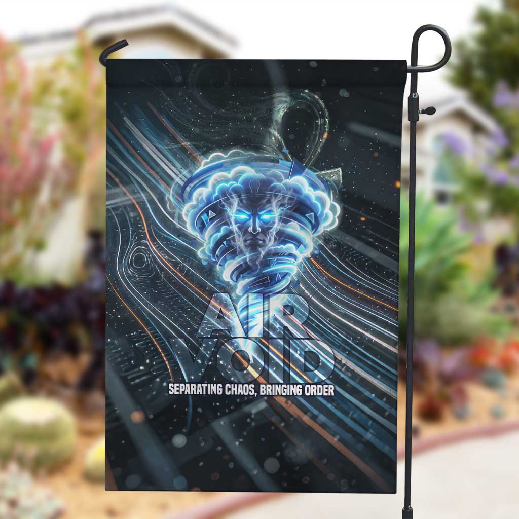 Shu Air Void Egyptian Garden Flag with Storm God and Ankh Ancient Mythology