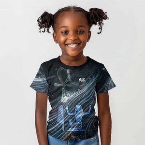 Shu Air Void Egyptian Kid T shirt with Storm God and Ankh Ancient Mythology