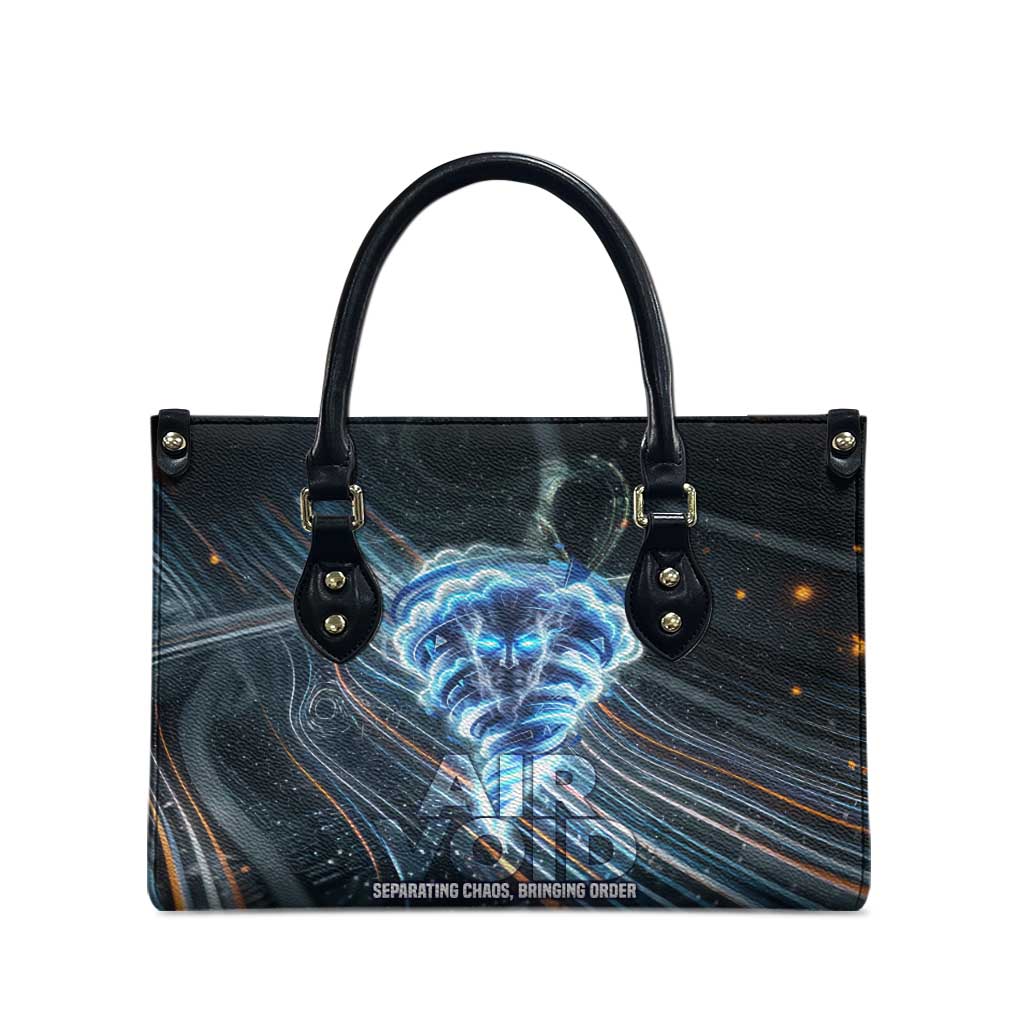 Shu Air Void Egyptian Leather Bag with Storm God and Ankh Ancient Mythology
