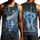 Shu Air Void Egyptian Men Tank Top with Storm God and Ankh Ancient Mythology