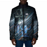 Shu Air Void Egyptian Padded Jacket with Storm God and Ankh Ancient Mythology