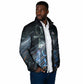 Shu Air Void Egyptian Padded Jacket with Storm God and Ankh Ancient Mythology