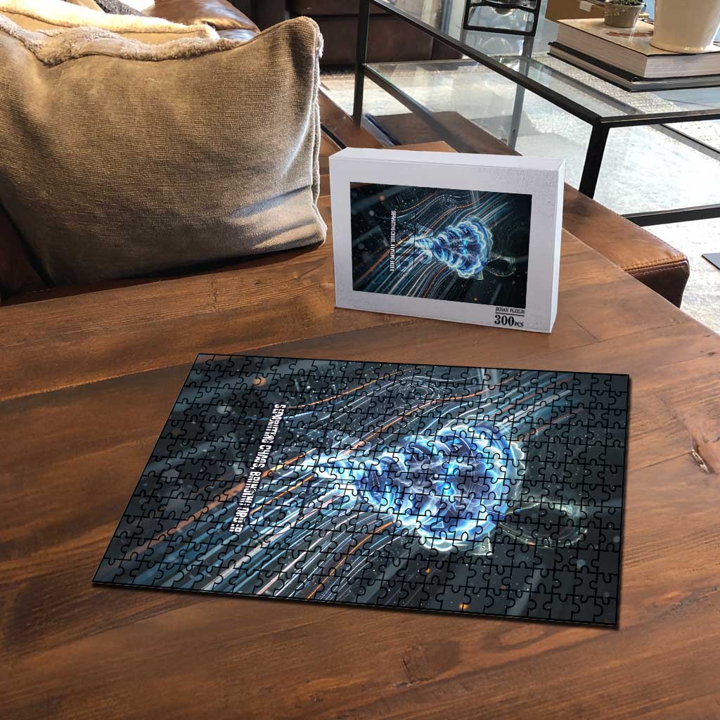 Shu Air Void Egyptian Puzzle with Storm God and Ankh Ancient Mythology