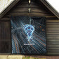 Shu Air Void Egyptian Quilt with Storm God and Ankh Ancient Mythology