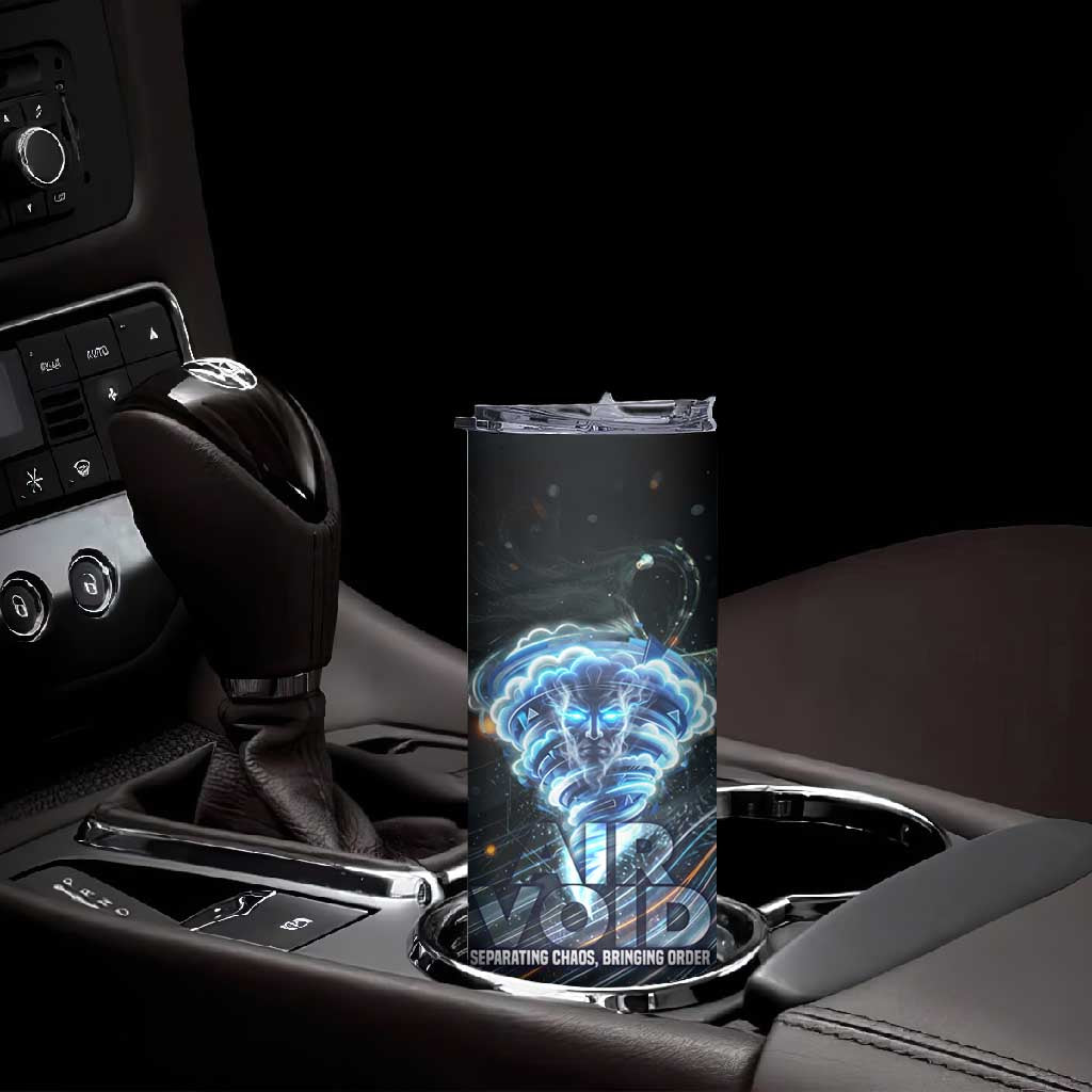 Shu Air Void Egyptian Skinny Tumbler with Storm God and Ankh Ancient Mythology