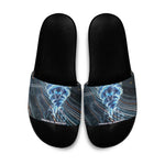 Shu Air Void Egyptian Slide Sandals with Storm God and Ankh Ancient Mythology