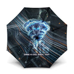 Shu Air Void Egyptian Umbrella with Storm God and Ankh Ancient Mythology