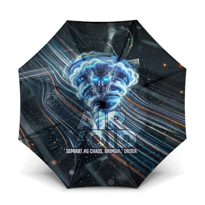 Shu Air Void Egyptian Umbrella with Storm God and Ankh Ancient Mythology