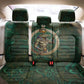 Sobek Crocodile Warrior Back Car Seat Cover with Ankh Ancient Egyptian Motif in Emerald