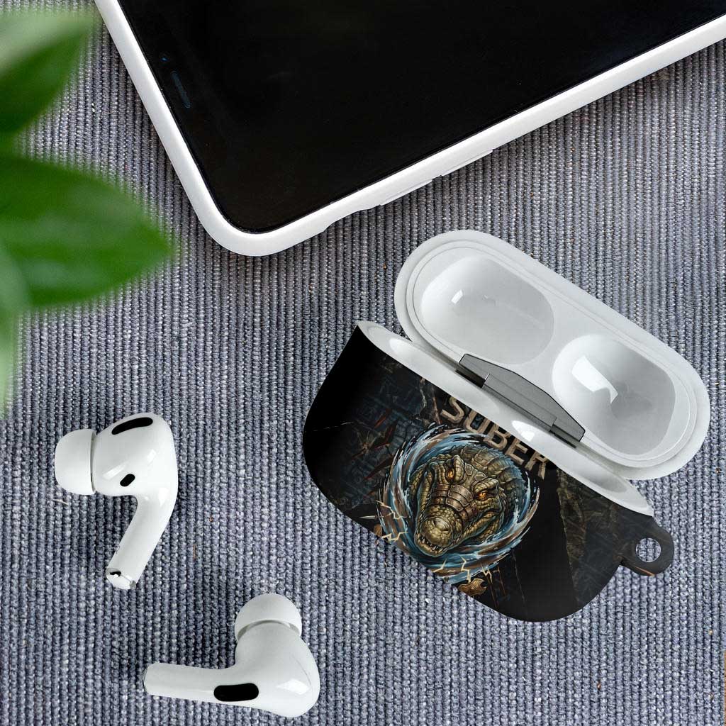 Sobek Egypt AirPods Case with Crocodile Head Water Symbolism Ancient Guardian