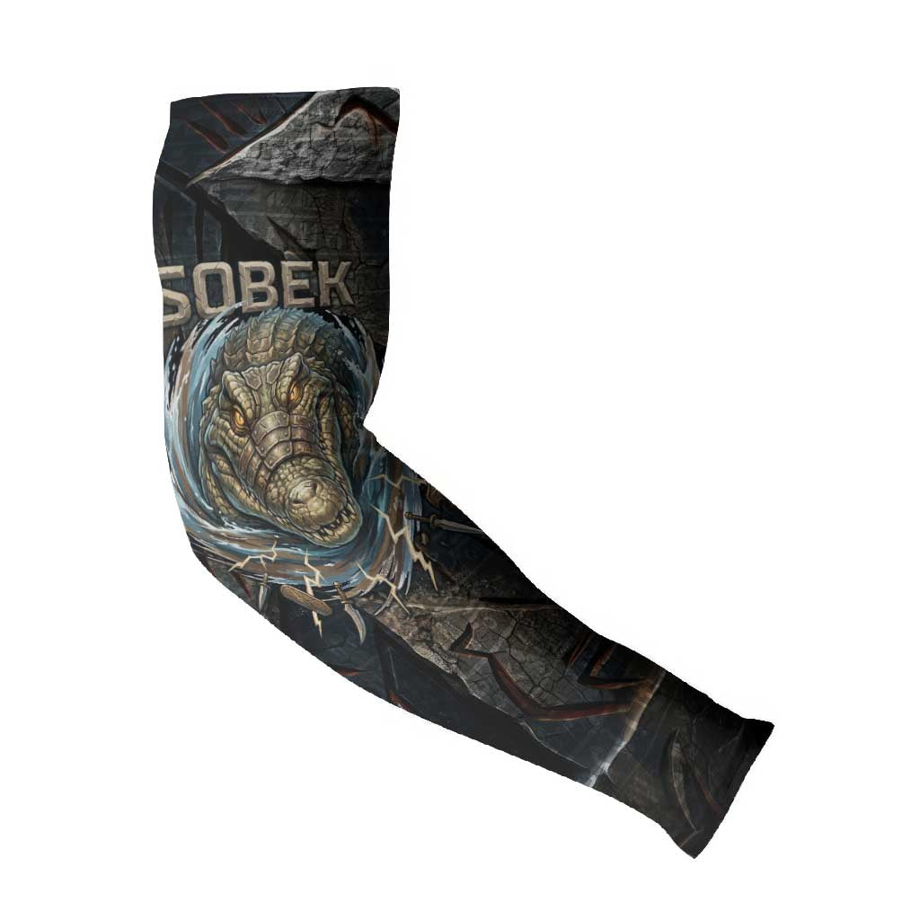 Sobek Egypt Arm Sleeves with Crocodile Head Water Symbolism Ancient Guardian