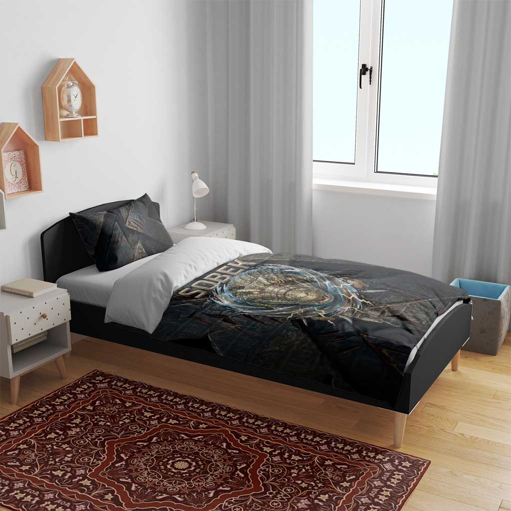 Sobek Egypt Bedding Set with Crocodile Head Water Symbolism Ancient Guardian