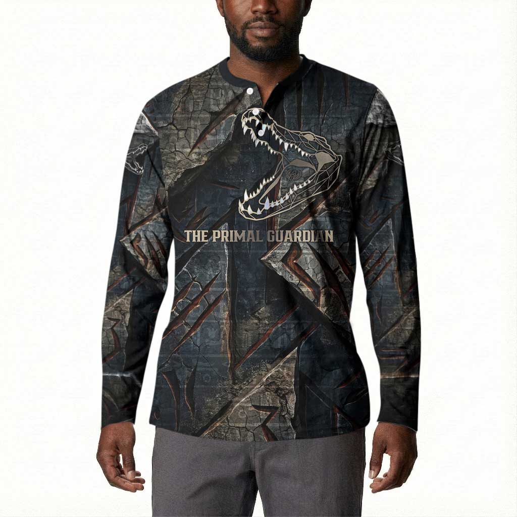 Sobek Egypt Button Sweatshirt with Crocodile Head Water Symbolism Ancient Guardian