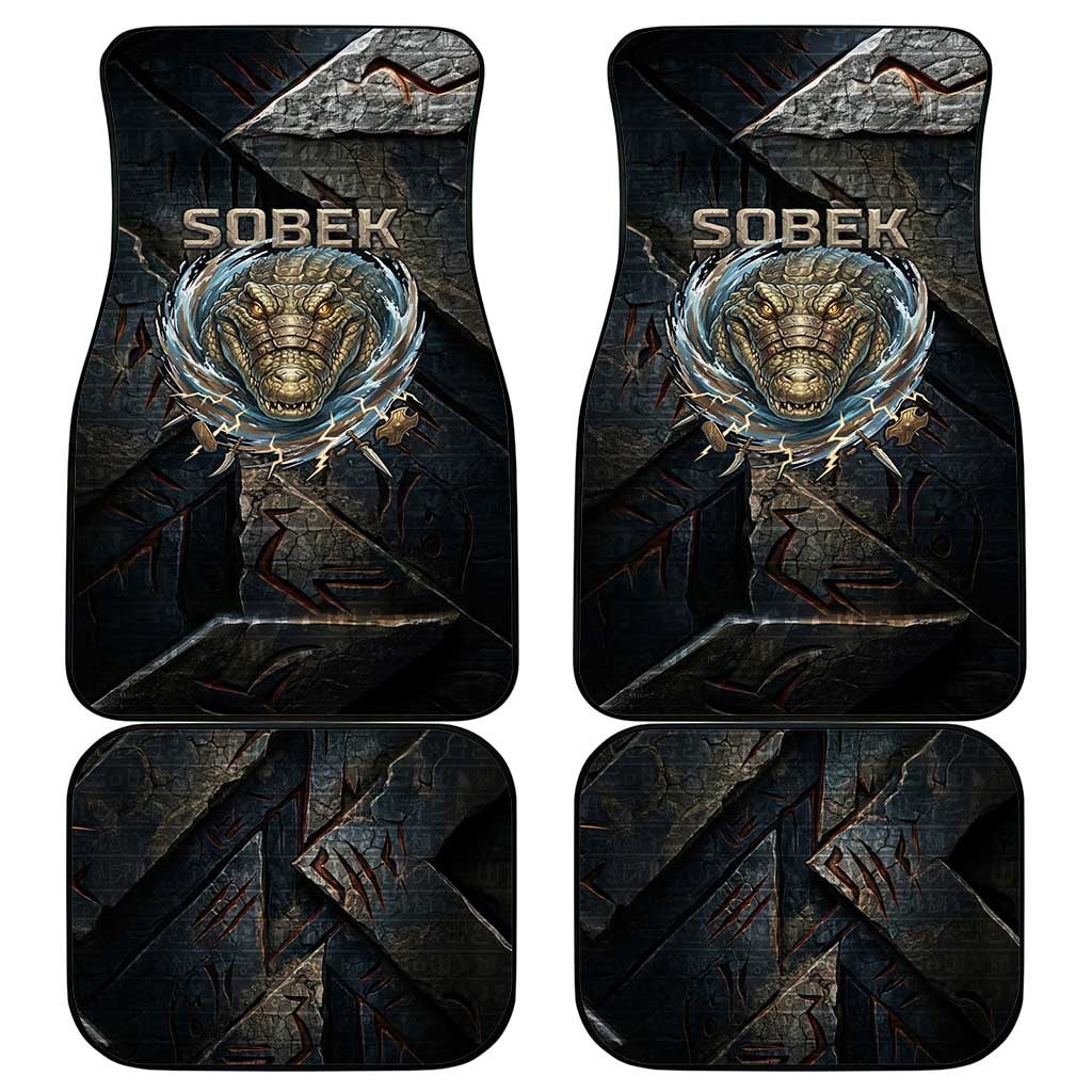 Sobek Egypt Car Mats with Crocodile Head Water Symbolism Ancient Guardian
