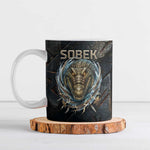Sobek Egypt Ceramic Mug with Crocodile Head Water Symbolism Ancient Guardian
