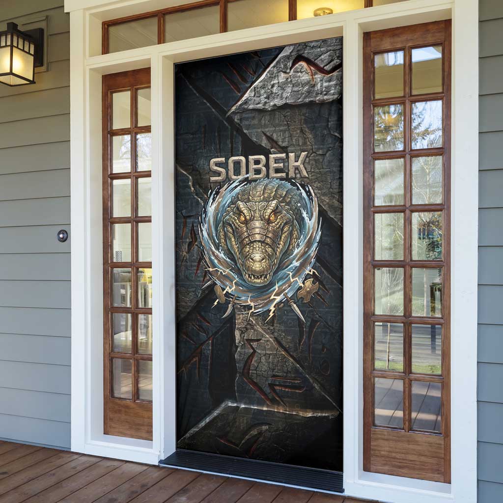 Sobek Egypt Door Cover with Crocodile Head Water Symbolism Ancient Guardian