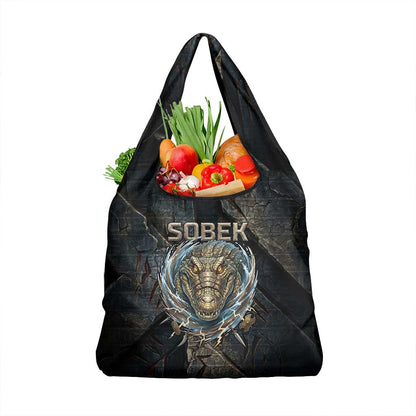 Sobek Egypt Grocery Bag with Crocodile Head Water Symbolism Ancient Guardian