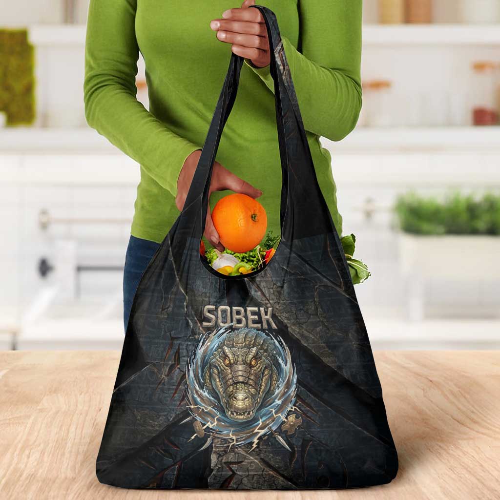 Sobek Egypt Grocery Bag with Crocodile Head Water Symbolism Ancient Guardian