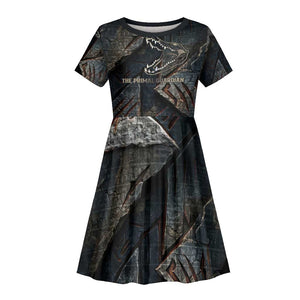 Sobek Egypt Kid Short Sleeve Dress with Crocodile Head Water Symbolism Ancient Guardian