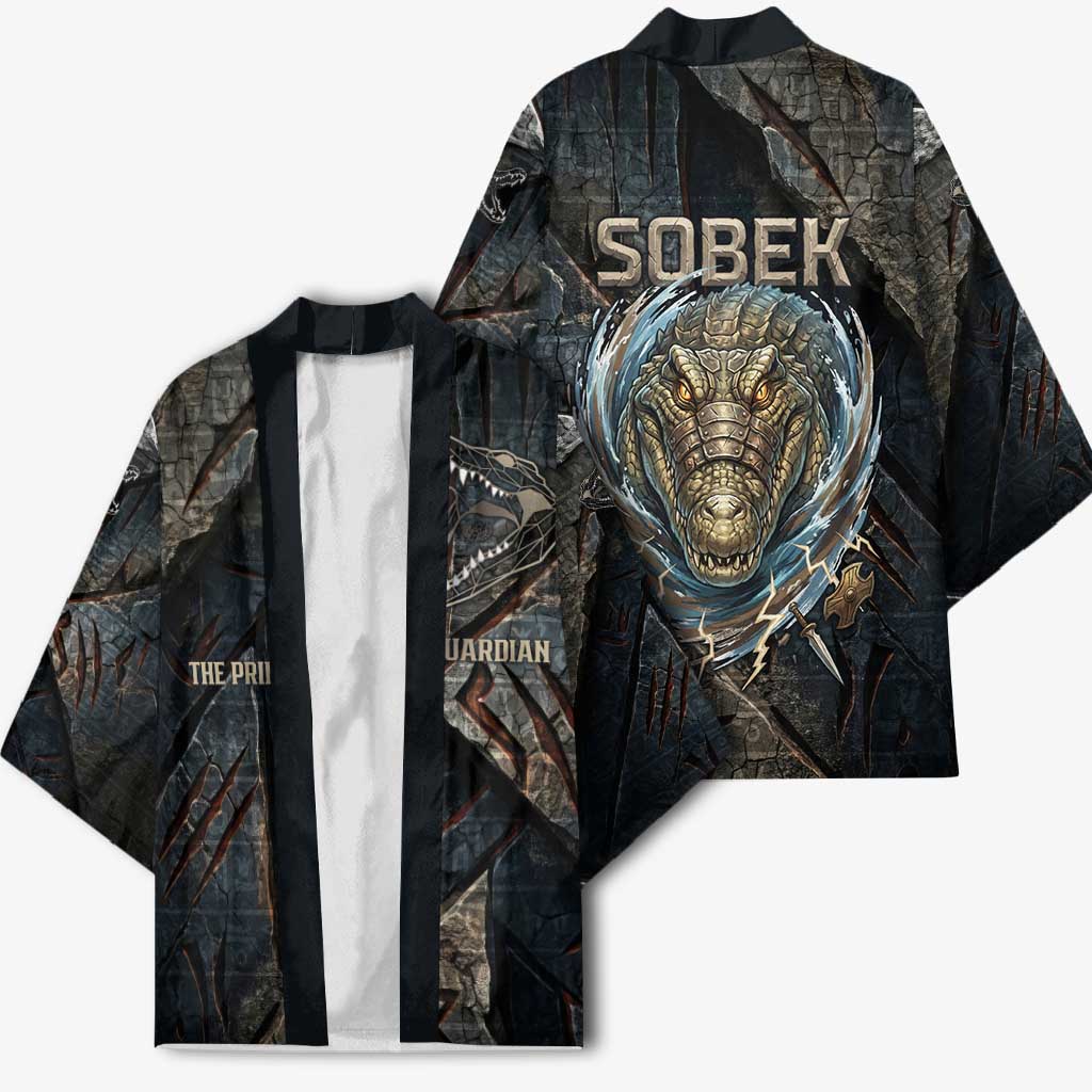 Sobek Egypt Kimono with Crocodile Head Water Symbolism Ancient Guardian