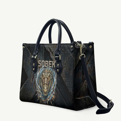 Sobek Egypt Leather Bag with Crocodile Head Water Symbolism Ancient Guardian