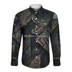 Sobek Egypt Long Sleeve Button Shirt with Crocodile Head Water Symbolism Ancient Guardian