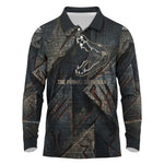 Sobek Egypt Long Sleeve Polo Shirt with Crocodile Head Water Symbolism Ancient Guardian