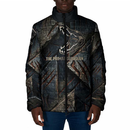 Sobek Egypt Padded Jacket with Crocodile Head Water Symbolism Ancient Guardian