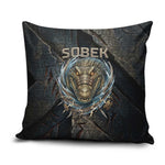 Sobek Egypt Pillow Cover with Crocodile Head Water Symbolism Ancient Guardian