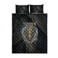 Sobek Egypt Quilt Bed Set with Crocodile Head Water Symbolism Ancient Guardian