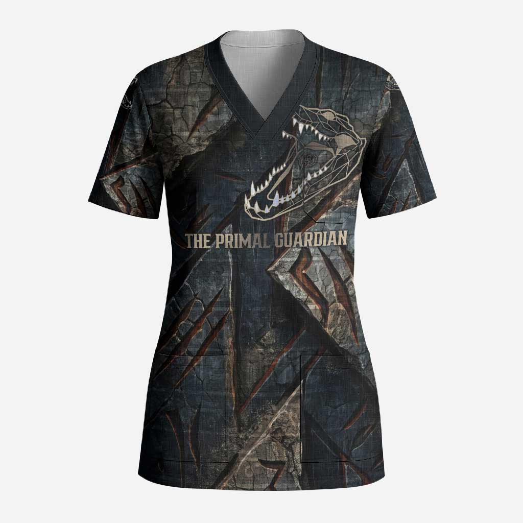 Sobek Egypt Scrub Top with Crocodile Head Water Symbolism Ancient Guardian