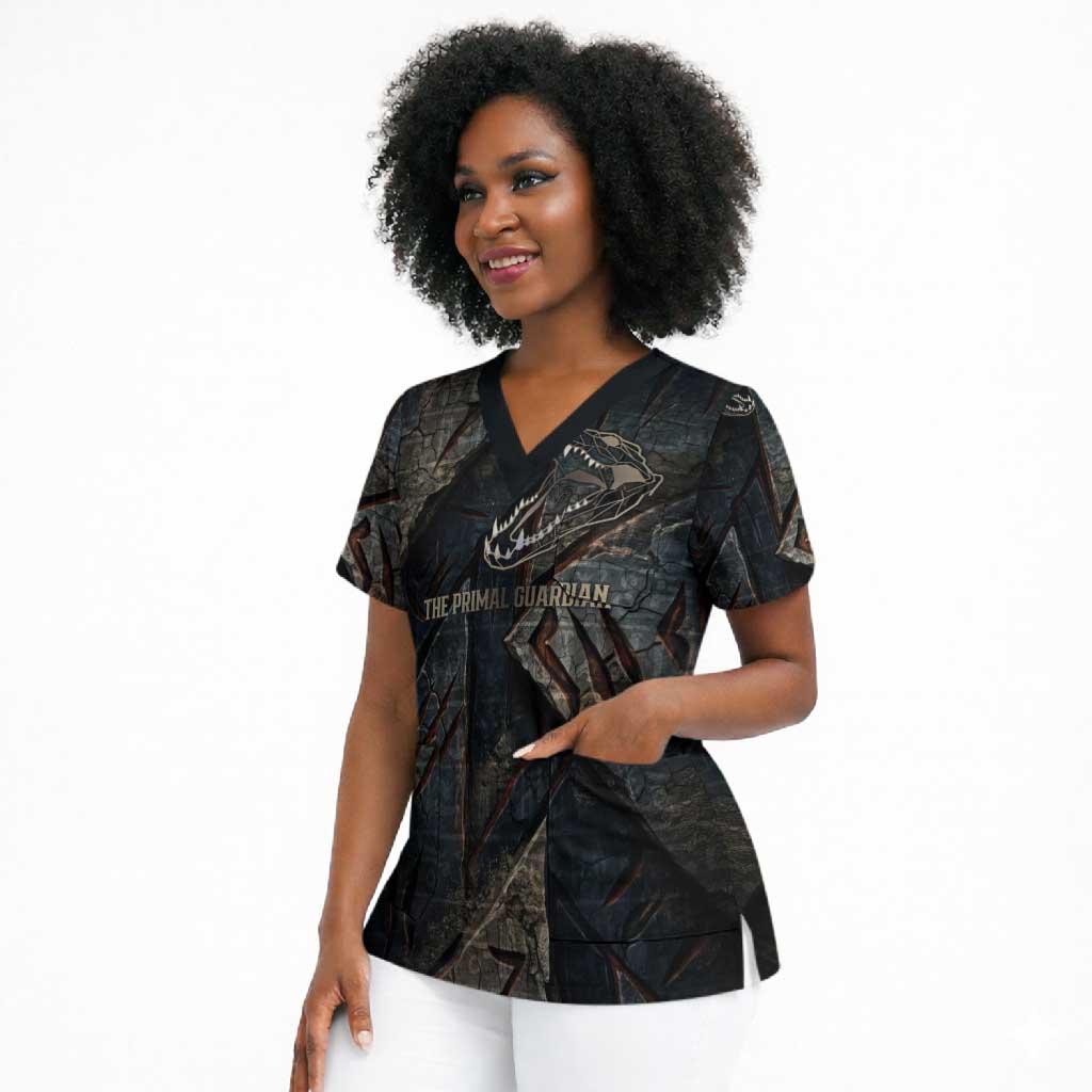 Sobek Egypt Scrub Top with Crocodile Head Water Symbolism Ancient Guardian