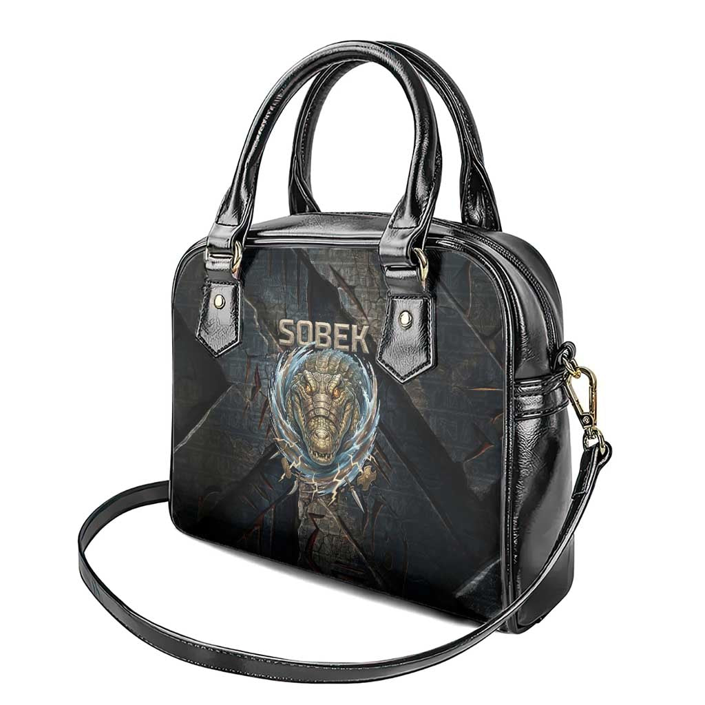 Sobek Egypt Shoulder Handbag with Crocodile Head Water Symbolism Ancient Guardian