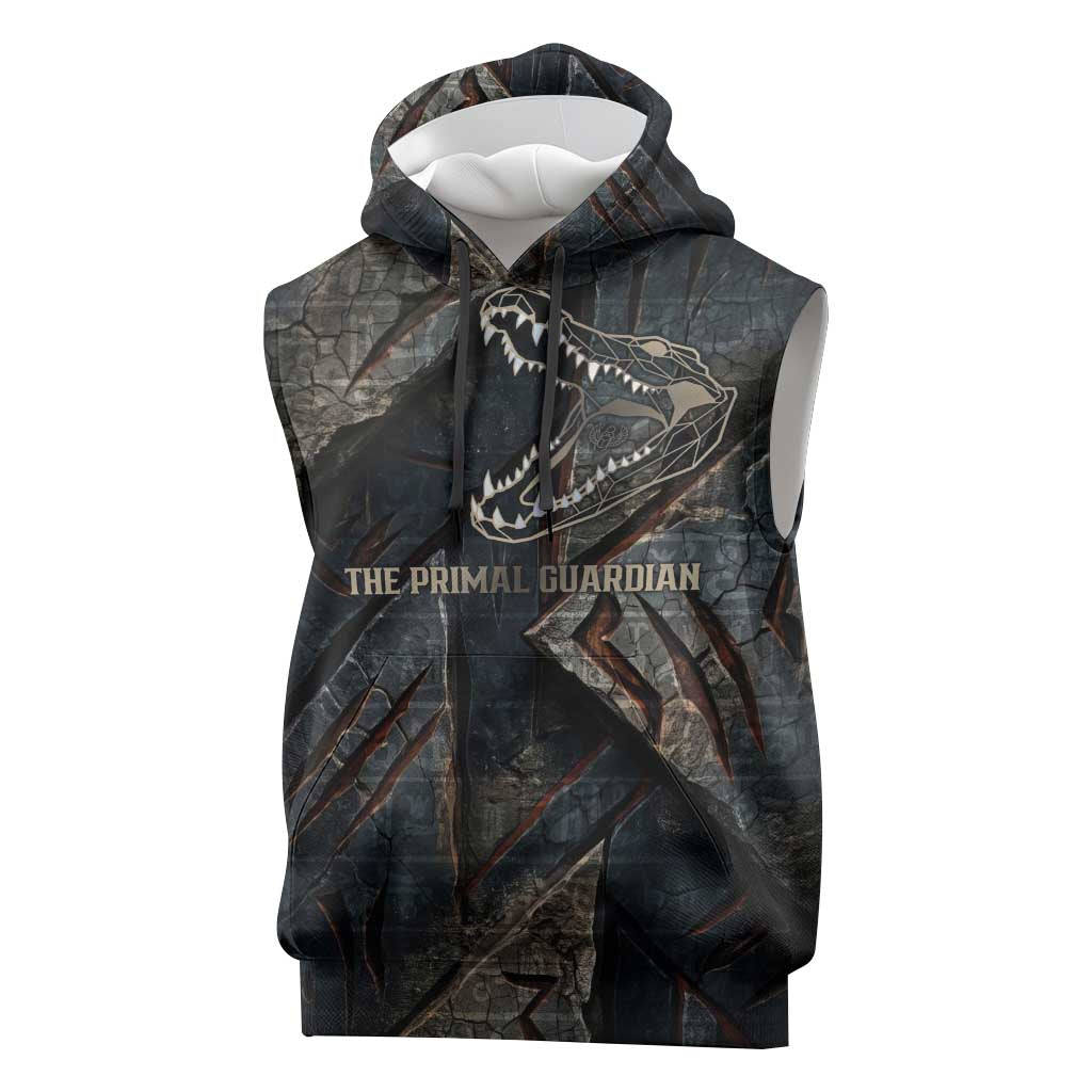 Sobek Egypt Sleeveless Hoodie with Crocodile Head Water Symbolism Ancient Guardian