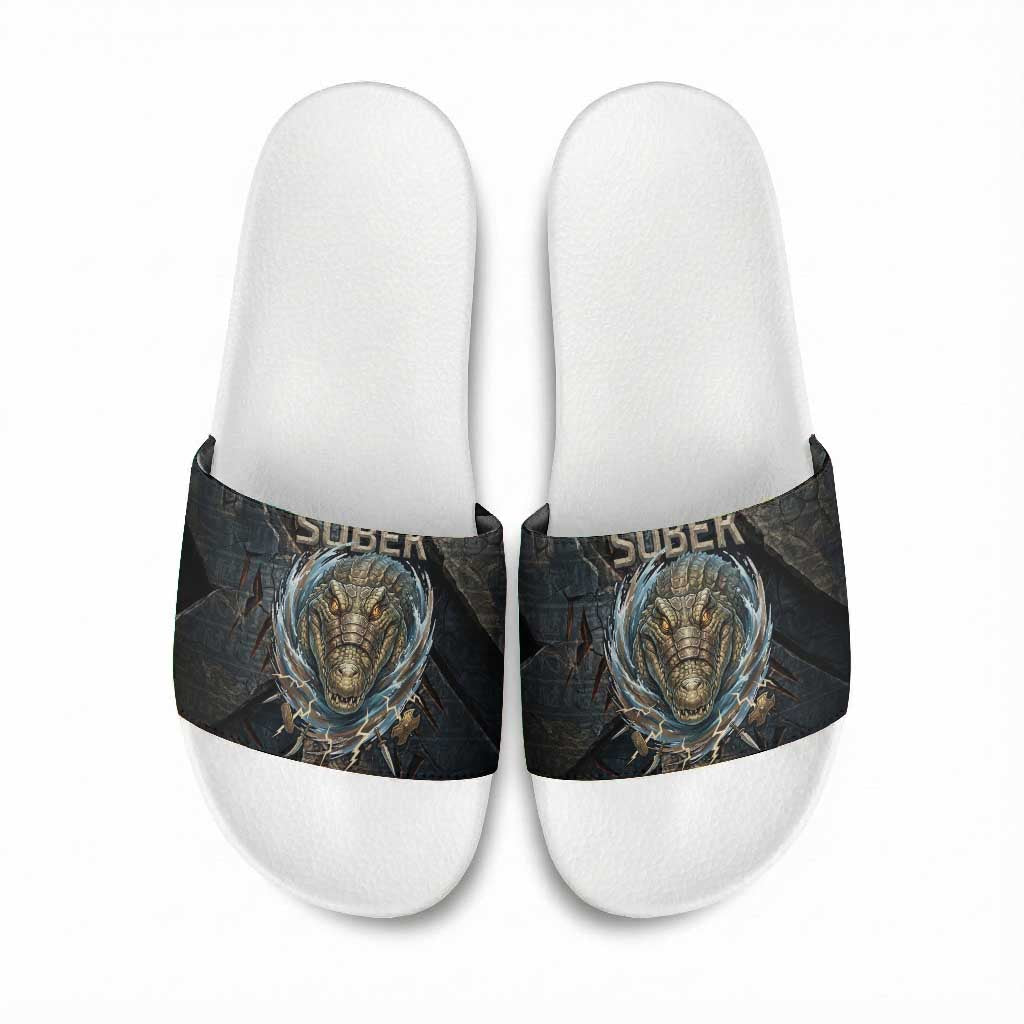Sobek Egypt Slide Sandals with Crocodile Head Water Symbolism Ancient Guardian