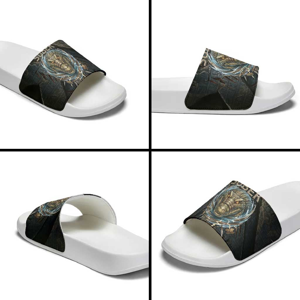 Sobek Egypt Slide Sandals with Crocodile Head Water Symbolism Ancient Guardian