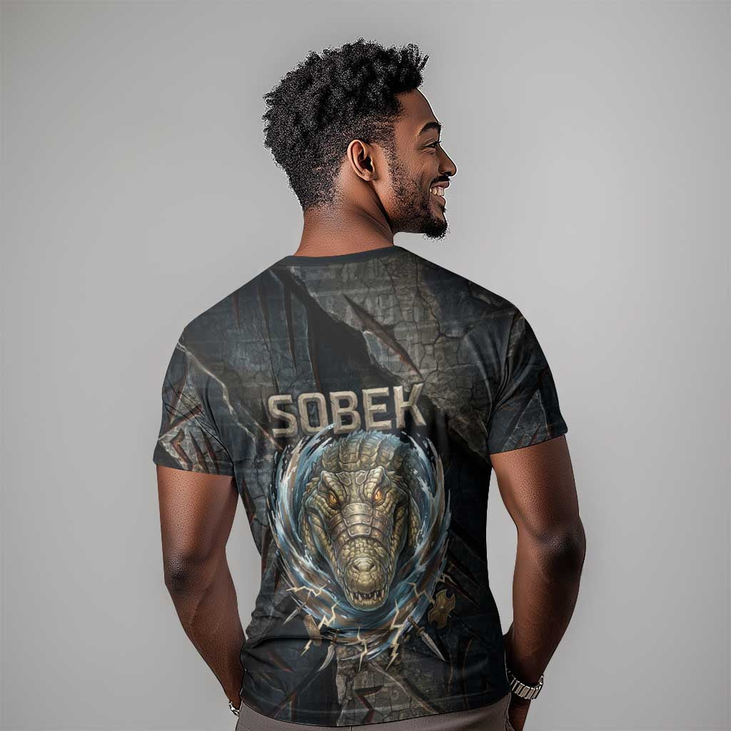 Sobek Egypt T shirt with Crocodile Head Water Symbolism Ancient Guardian
