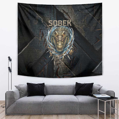 Sobek Egypt Tapestry with Crocodile Head Water Symbolism Ancient Guardian