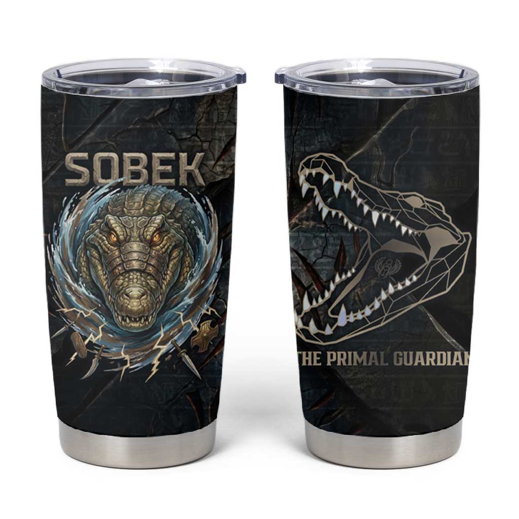 Sobek Egypt Tumbler Cup with Crocodile Head Water Symbolism Ancient Guardian