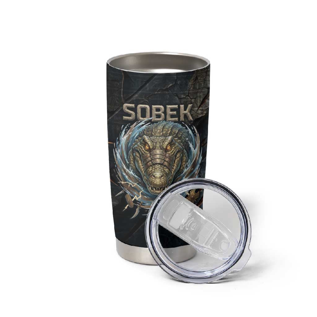Sobek Egypt Tumbler Cup with Crocodile Head Water Symbolism Ancient Guardian