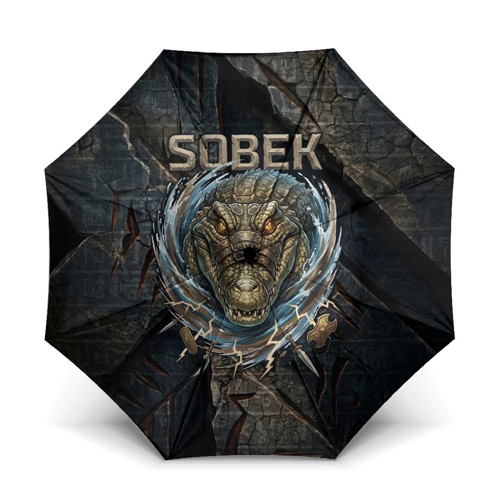 Sobek Egypt Umbrella with Crocodile Head Water Symbolism Ancient Guardian