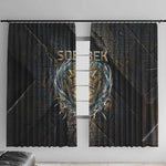 Sobek Egypt Window Curtain with Crocodile Head Water Symbolism Ancient Guardian