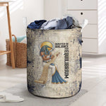 Thoth Laundry Basket Ibis Head and Ancient Scroll Egyptian Wisdom
