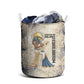 Thoth Laundry Basket Ibis Head and Ancient Scroll Egyptian Wisdom