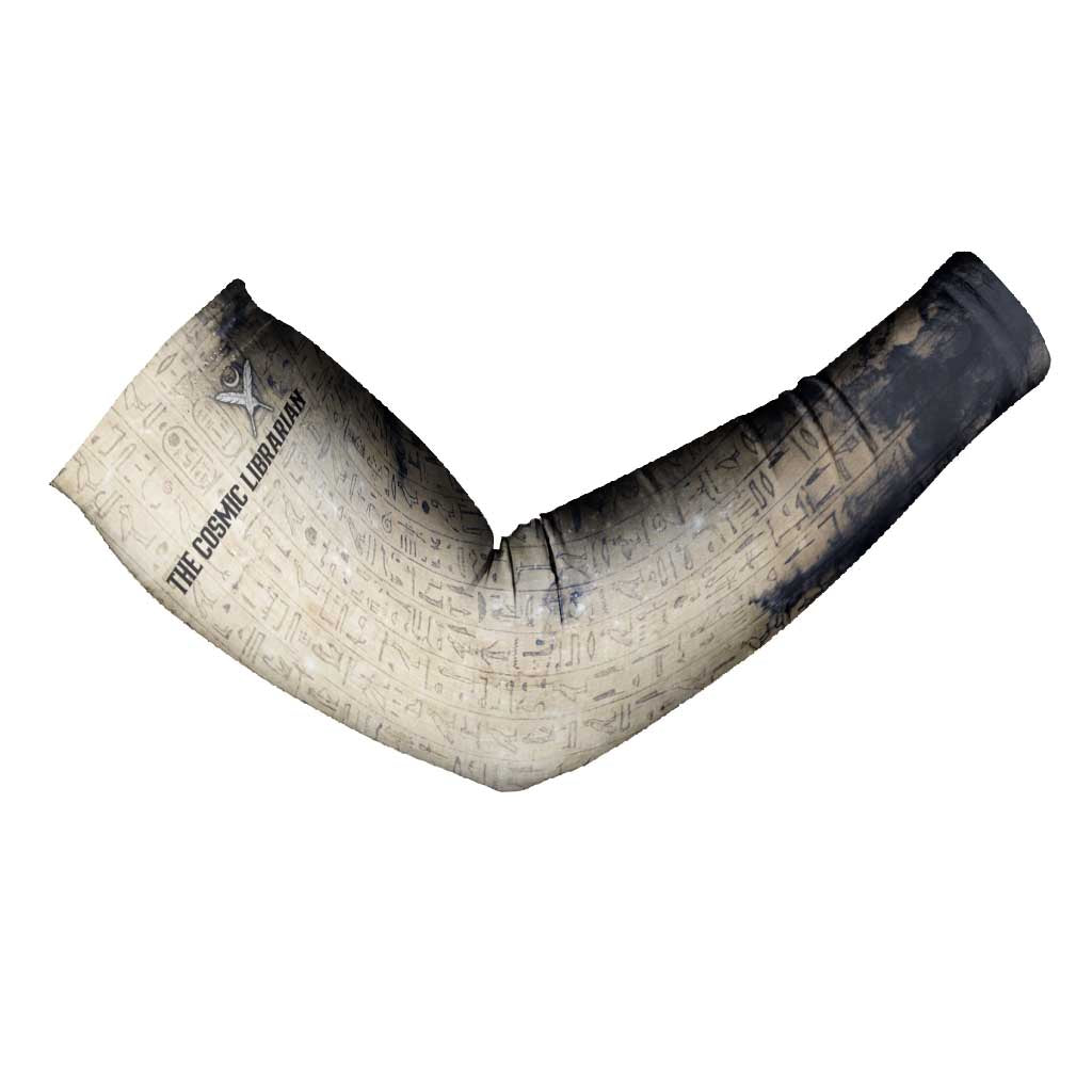 Thoth Arm Sleeves Ibis Head and Ancient Scroll Egyptian Wisdom