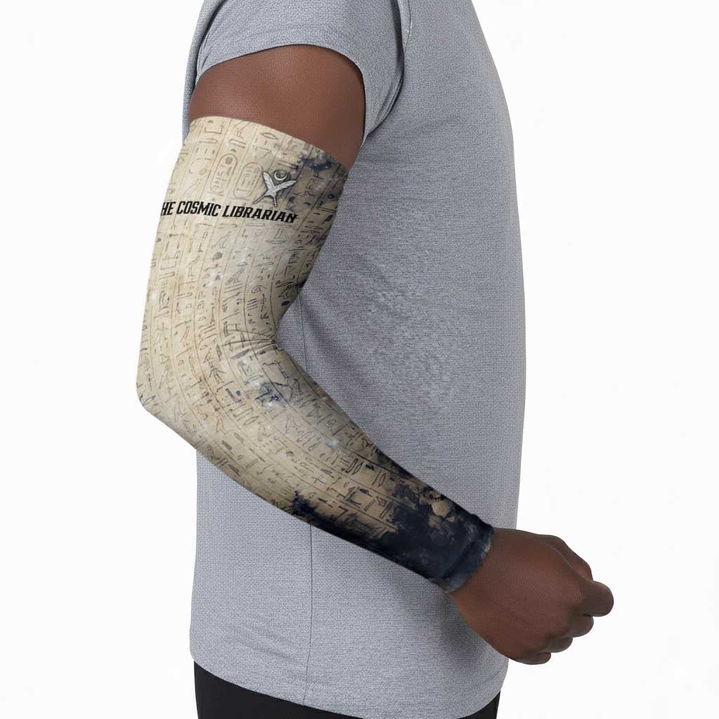 Thoth Arm Sleeves Ibis Head and Ancient Scroll Egyptian Wisdom